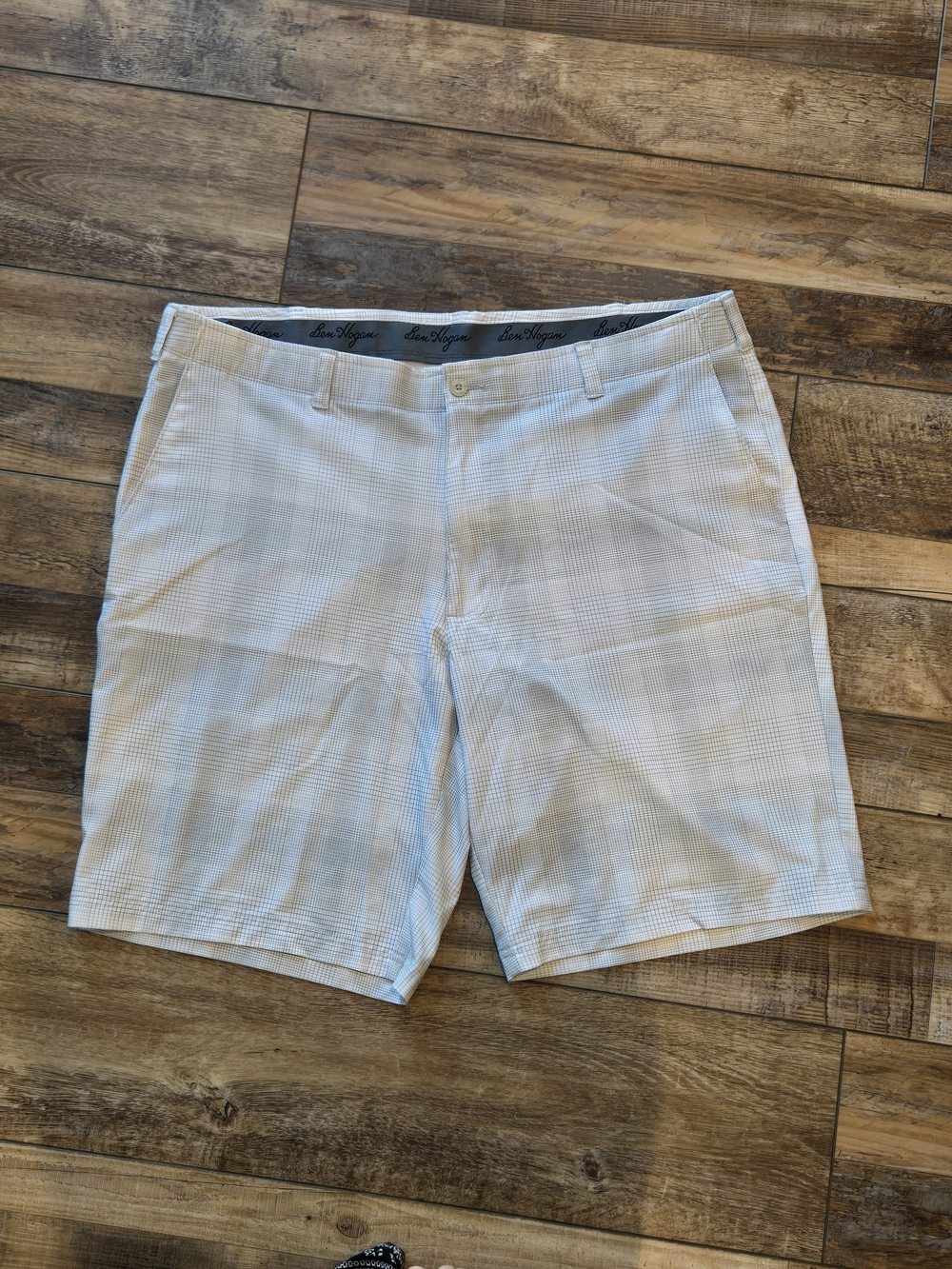 Men's Light Blue Plaid Shorts - Classic Summer Style